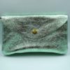 PORTEFEUILLE CUIR METALLISE MENTHE