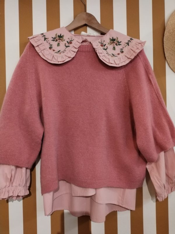 PULL SACHA VIEUX ROSE