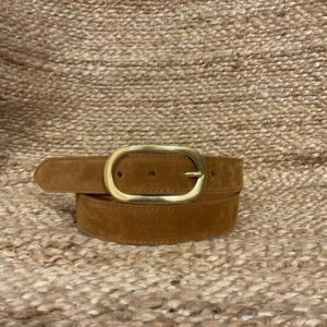 CEINTURE CUIR CAMEL