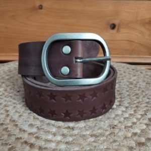 CEINTURE CUIR ETOILE