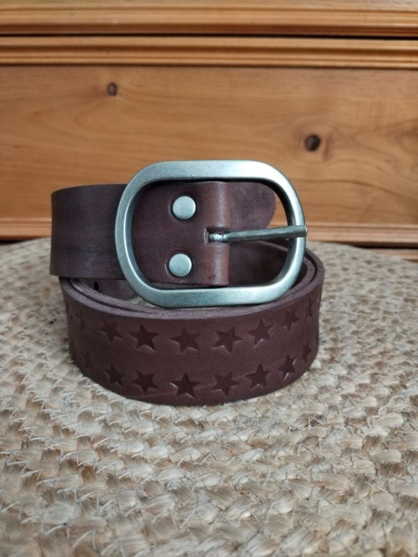 CEINTURE CUIR ETOILE