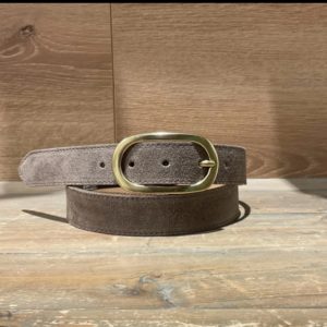 CEINTURE CUIR TAUPE