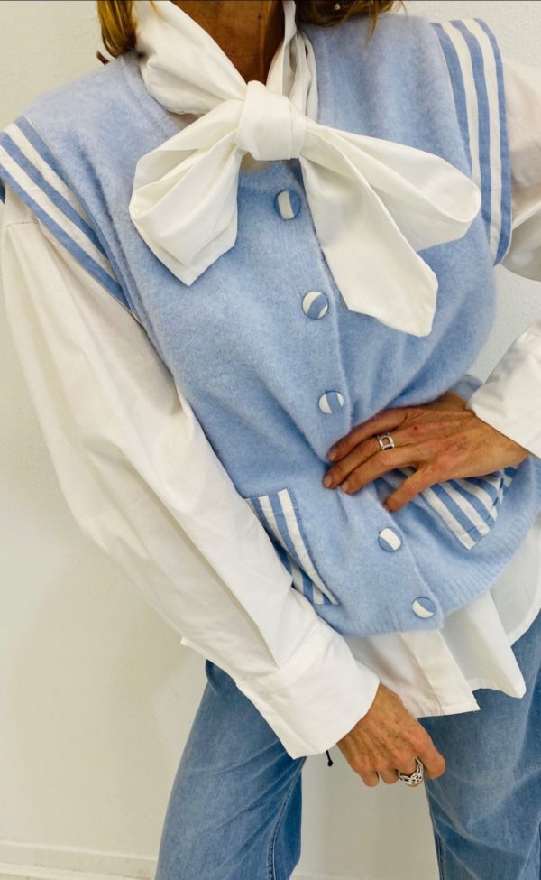GILET ANOUK BLEU