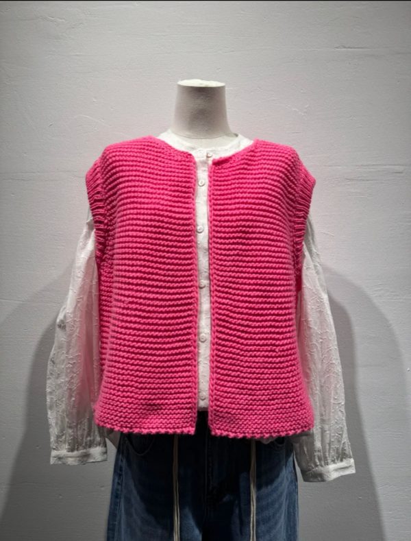 GILET MARCEL ROSE