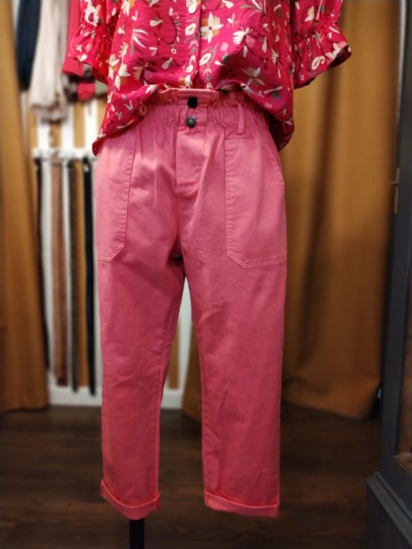 PANTALON TOILE CRUZ ROSE