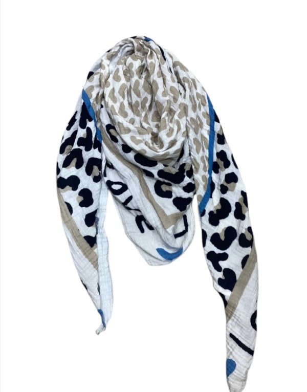 FOULARD COEUR BEIGE
