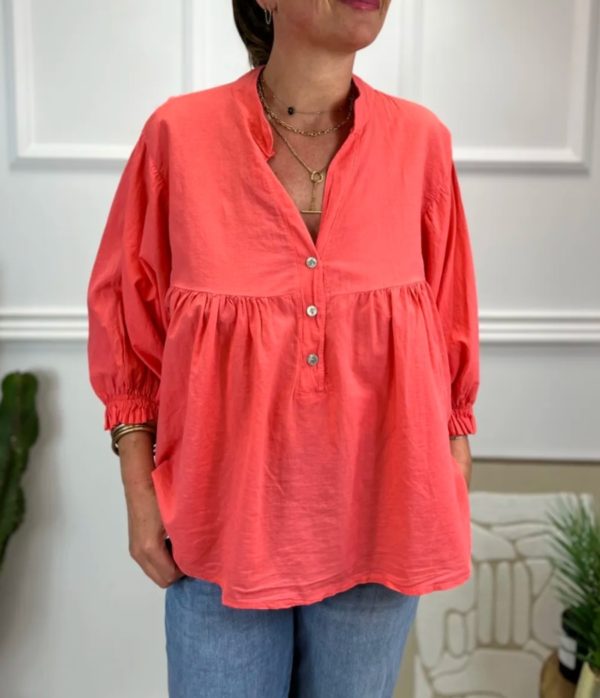 BLOUSE DAILANE CORAIL