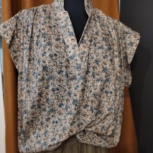 BLOUSE LIBERTY BLEU