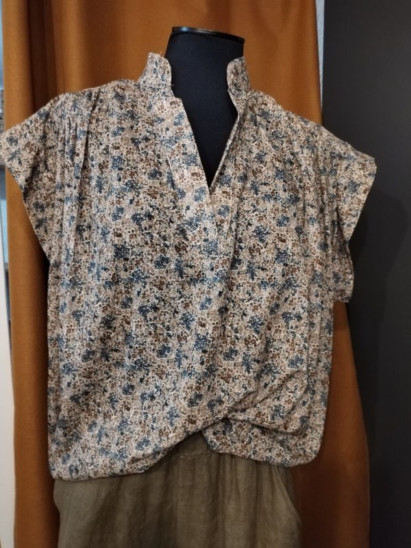BLOUSE LIBERTY BLEU