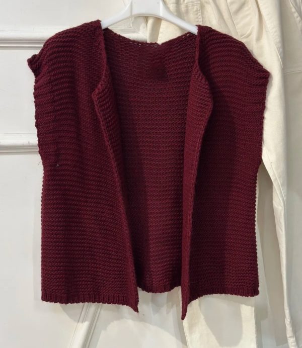 GILET PAULETTE BORDEAUX