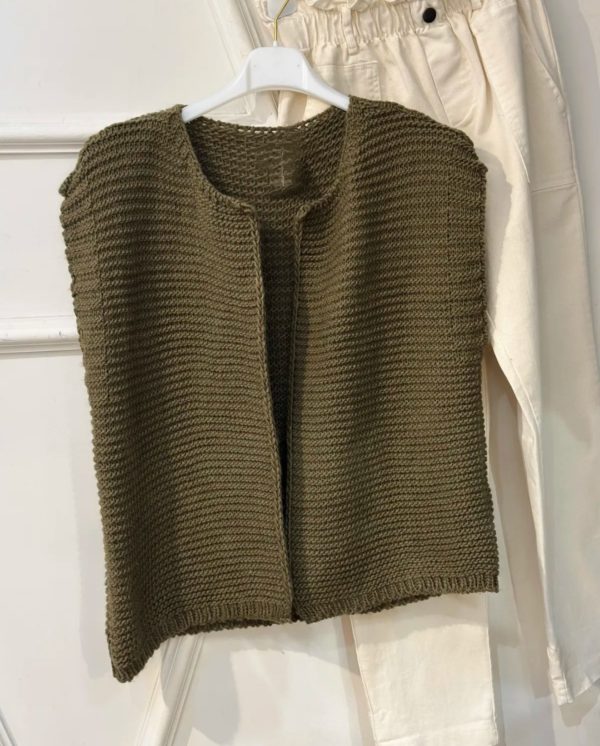 GILET PAULETTE KAKI