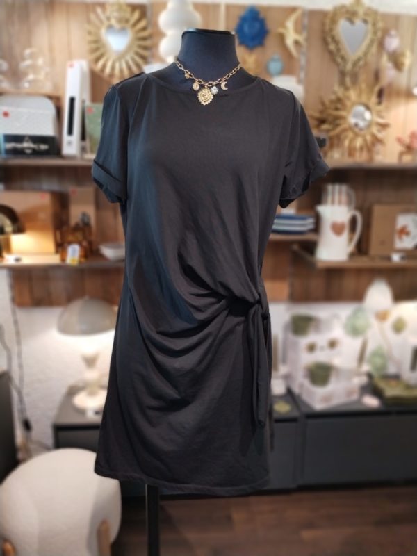 ROBE NOEUD COURTE NOIR
