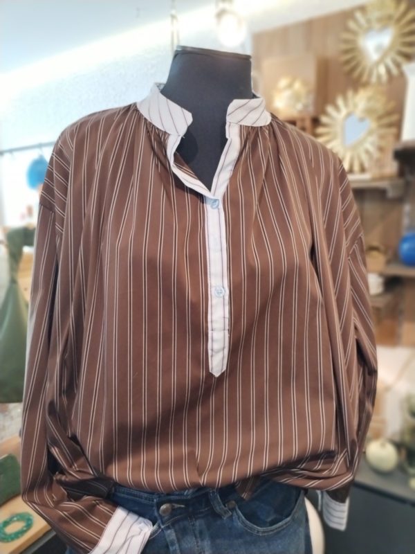 BLOUSE SALOME CHOCO