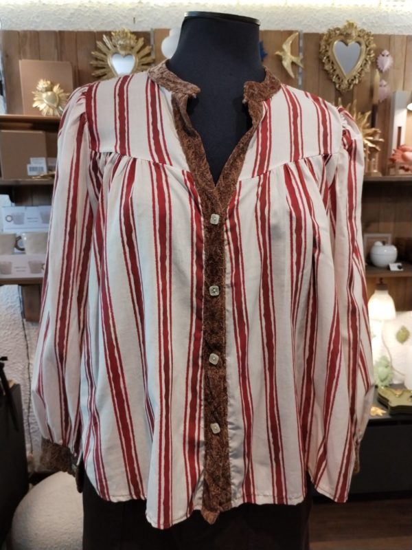 CHEMISE ALBA BORDEAUX