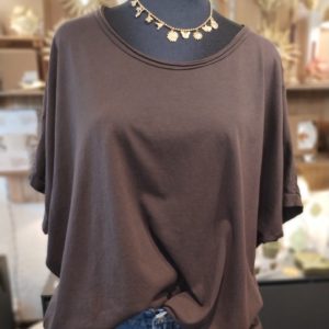 TEE SHIRT ZACK ROND CHOCO