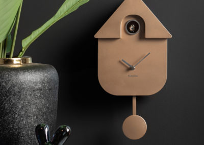 HORLOGE A COUCOU METALLIC ROSE GOLD