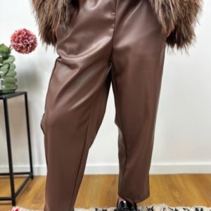 PANTALON SIMILI CHOCO
