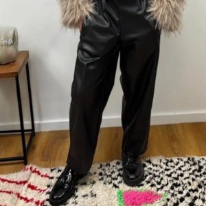 PANTALON SIMILI NOIR