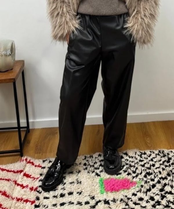 PANTALON SIMILI NOIR