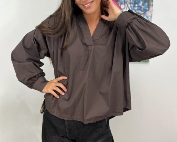 BLOUSE BETINA CHOCO