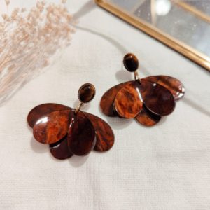 BO FLEUR PETALE MARRON