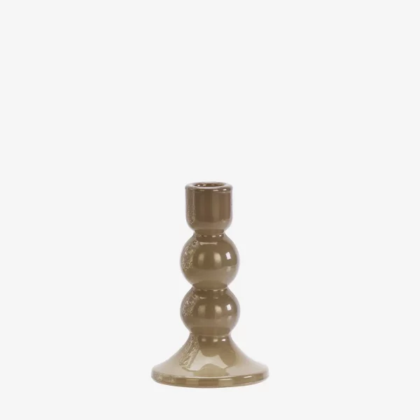 BOUGEOIR TAUPE H14.5