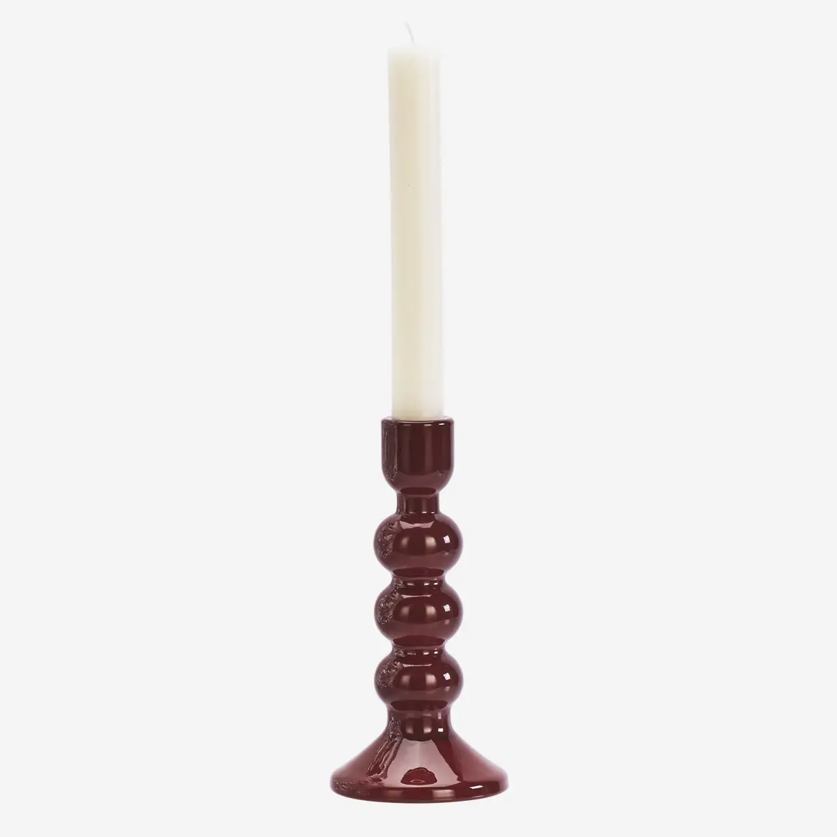 BOUGEOIR VERRE H 18 CM