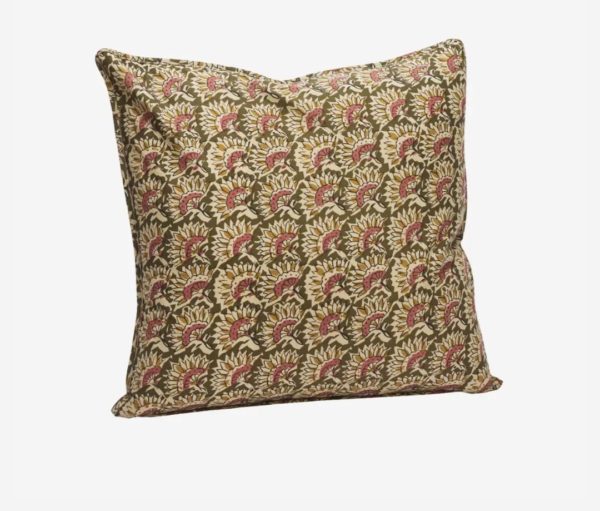 HOUSSE DE COUSSIN OLIVE 50X50
