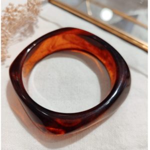 JONC MANCHETTE RESINE AMBRE