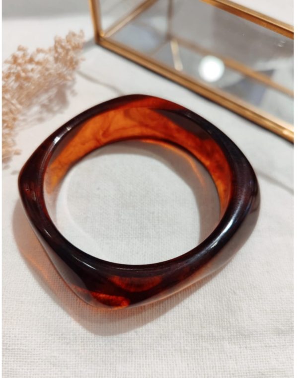 JONC MANCHETTE RESINE AMBRE