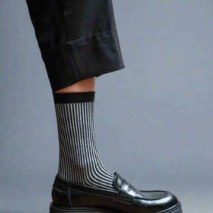 CHAUSSETTES STRIPES NOIR