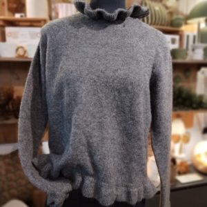 PULL FLORA GRIS