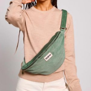 SAC BANANE OLIVIA VERT D EAU