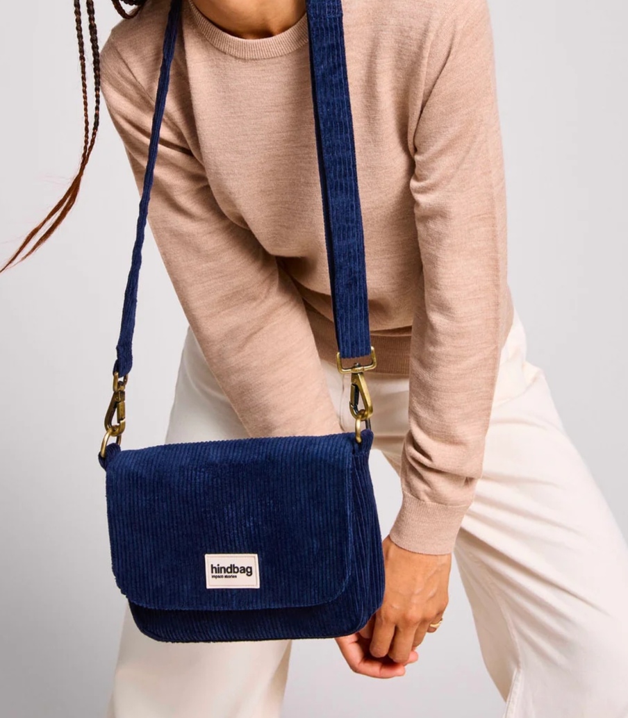 SAC MARGAULT VELOURS MARINE