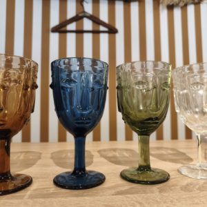 VERRES A PIED VISAGE