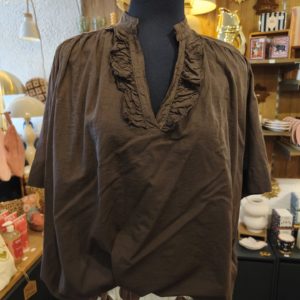 BLOUSE LOULOU CHOCO