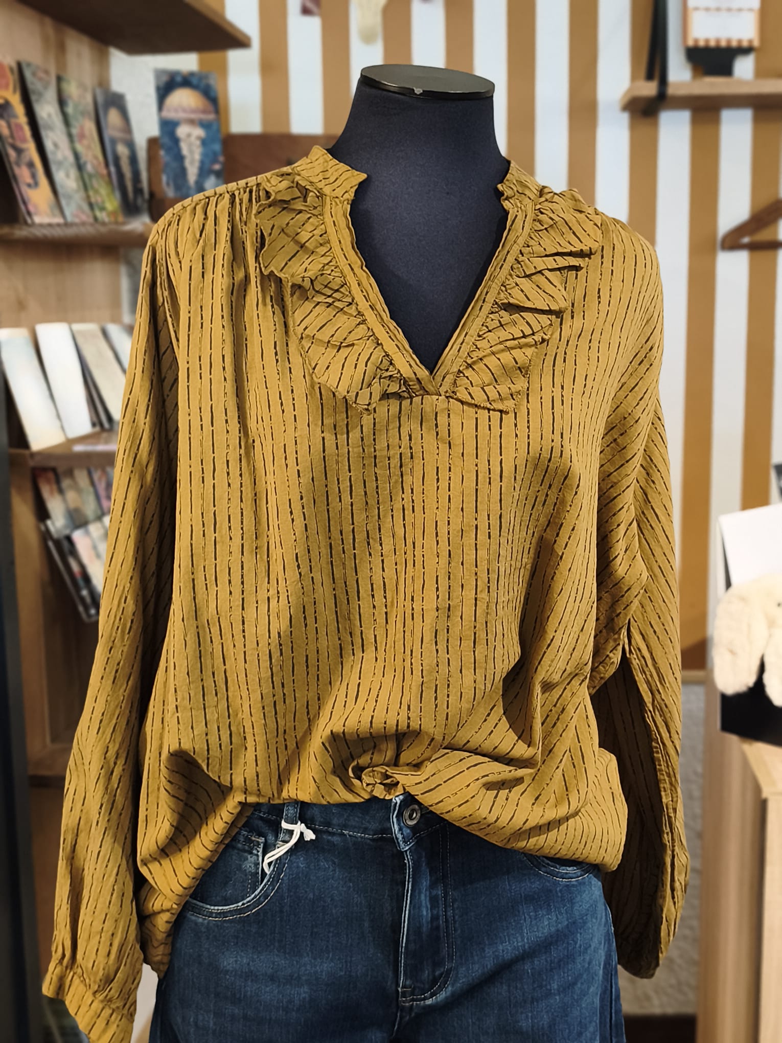 BLOUSE MALLOW OLIVE