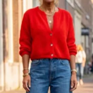 GILET NINOU ROUGE