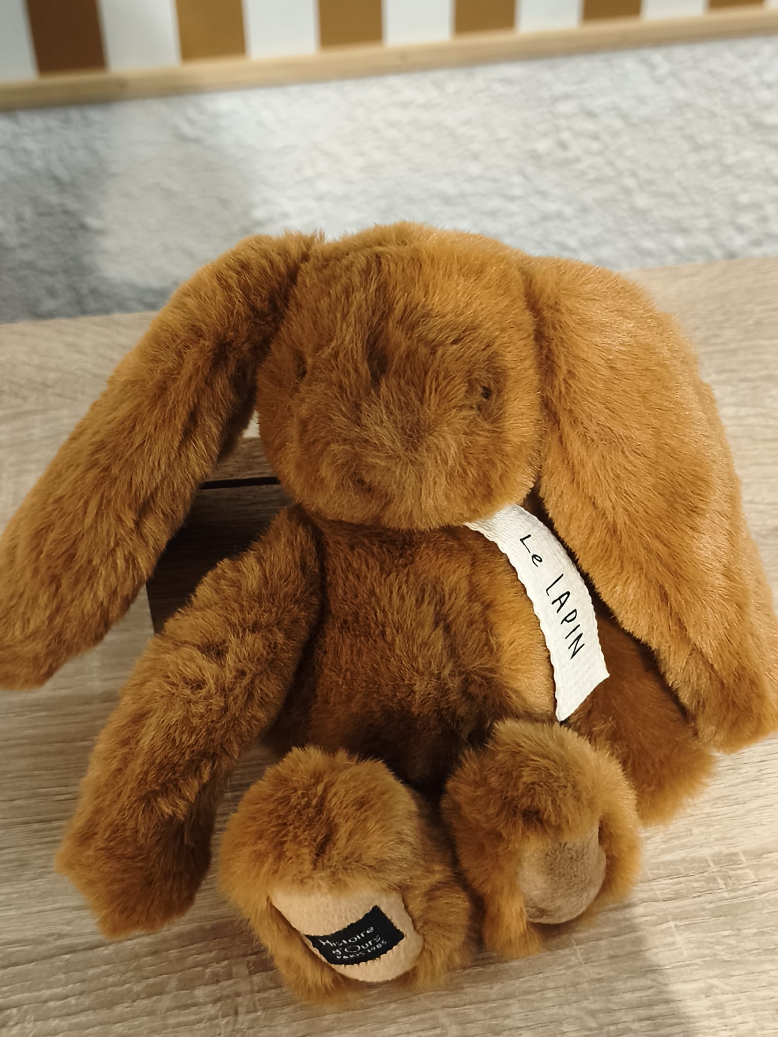LAPIN 20 CM NOISETTE