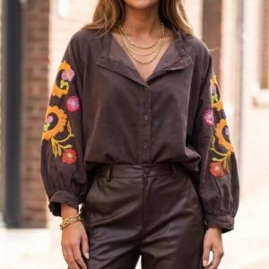 BLOUSE EMA CHOCO