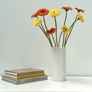 VASE CARRELAGE BLANC